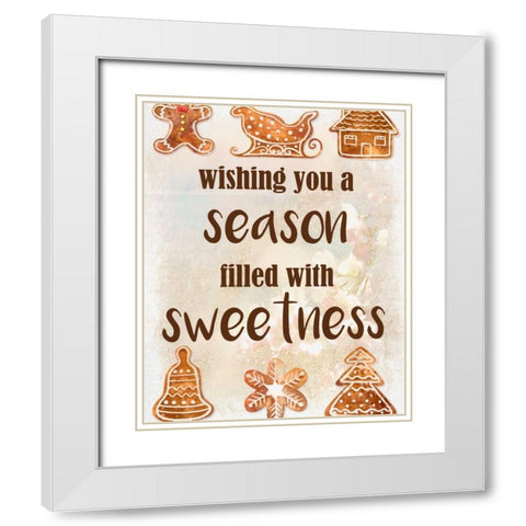 Wishing You White Modern Wood Framed Art Print with Double Matting by Allen, Kimberly