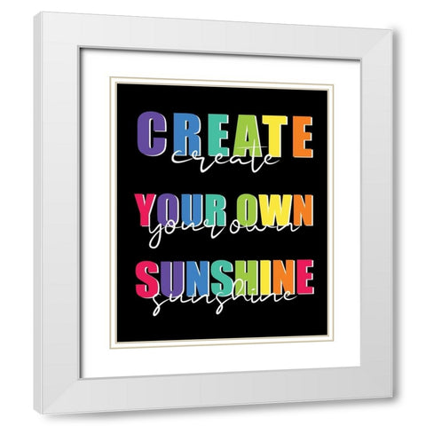 Create White Modern Wood Framed Art Print with Double Matting by Allen, Kimberly
