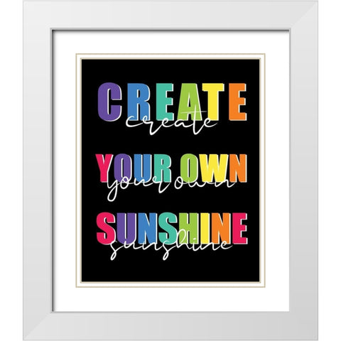 Create White Modern Wood Framed Art Print with Double Matting by Allen, Kimberly