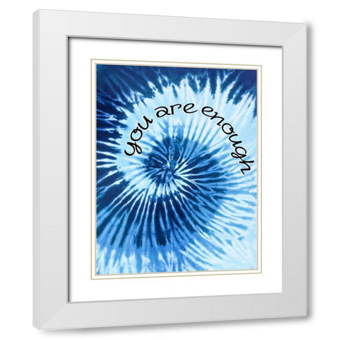 Enough White Modern Wood Framed Art Print with Double Matting by Allen, Kimberly