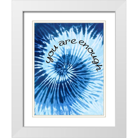 Enough White Modern Wood Framed Art Print with Double Matting by Allen, Kimberly
