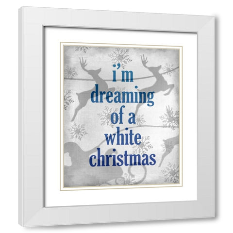Im Dreaming White Modern Wood Framed Art Print with Double Matting by Allen, Kimberly
