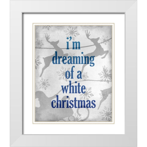 Im Dreaming White Modern Wood Framed Art Print with Double Matting by Allen, Kimberly