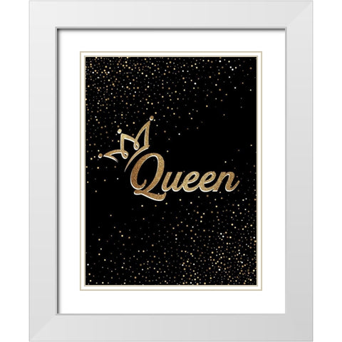 Queen White Modern Wood Framed Art Print with Double Matting by Allen, Kimberly