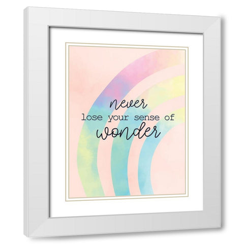 Never Loose White Modern Wood Framed Art Print with Double Matting by Allen, Kimberly