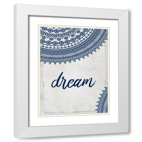 Wander Henna 1 White Modern Wood Framed Art Print with Double Matting by Allen, Kimberly