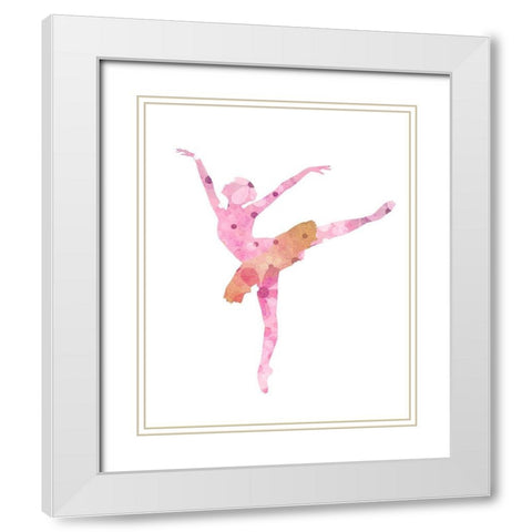 Arabesque 3 White Modern Wood Framed Art Print with Double Matting by Allen, Kimberly