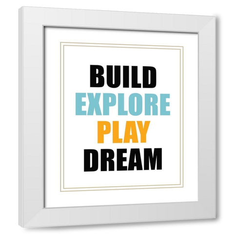 Build 2 White Modern Wood Framed Art Print with Double Matting by Allen, Kimberly
