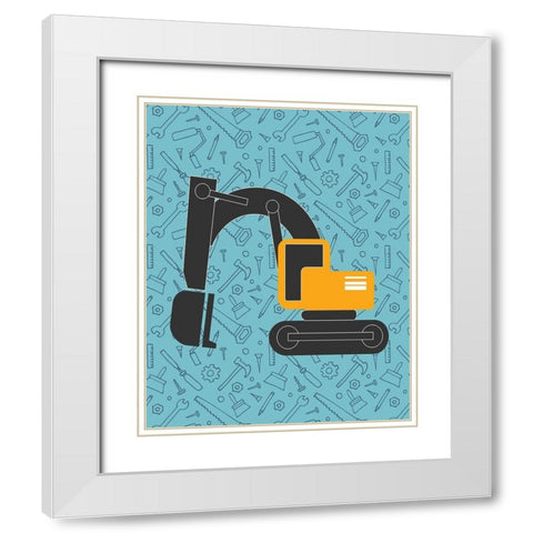 Build 3 White Modern Wood Framed Art Print with Double Matting by Allen, Kimberly