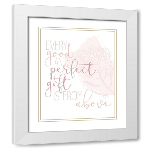 Perfect Gift from Above White Modern Wood Framed Art Print with Double Matting by Allen, Kimberly