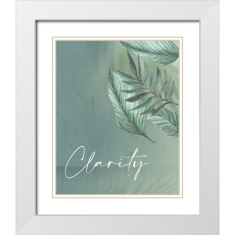Clarity White Modern Wood Framed Art Print with Double Matting by Allen, Kimberly