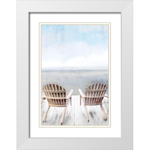 My View White Modern Wood Framed Art Print with Double Matting by Allen, Kimberly