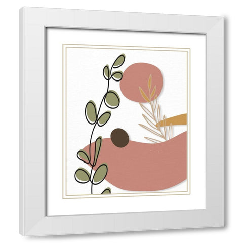 Natural Space 1 White Modern Wood Framed Art Print with Double Matting by Allen, Kimberly