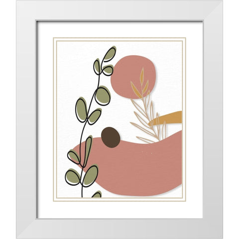 Natural Space 1 White Modern Wood Framed Art Print with Double Matting by Allen, Kimberly