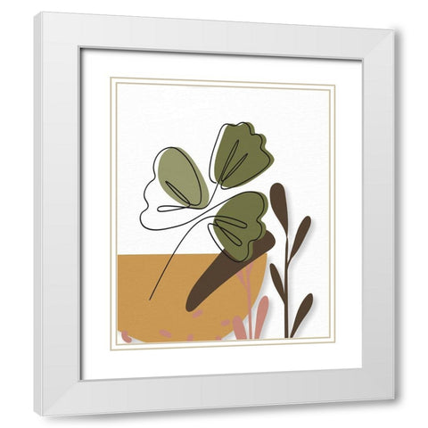 Natural Space 2 White Modern Wood Framed Art Print with Double Matting by Allen, Kimberly