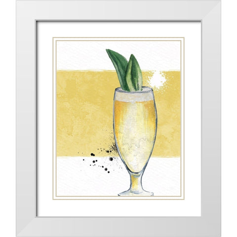 Cocktail Hour 2 White Modern Wood Framed Art Print with Double Matting by Allen, Kimberly