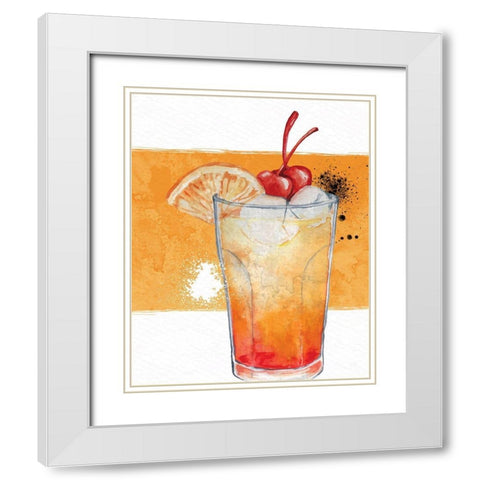 Cocktail Hour 4 White Modern Wood Framed Art Print with Double Matting by Allen, Kimberly