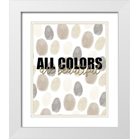 All Colors White Modern Wood Framed Art Print with Double Matting by Allen, Kimberly