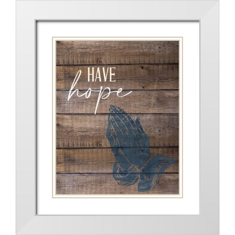 Have Faith 2 White Modern Wood Framed Art Print with Double Matting by Allen, Kimberly