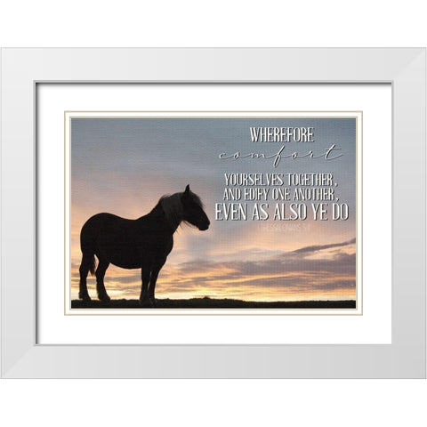 Comfort White Modern Wood Framed Art Print with Double Matting by Allen, Kimberly