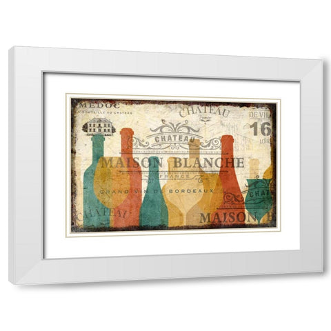 Maison Blanche White Modern Wood Framed Art Print with Double Matting by Allen, Kimberly