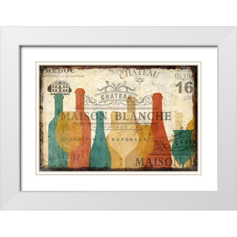 Maison Blanche White Modern Wood Framed Art Print with Double Matting by Allen, Kimberly