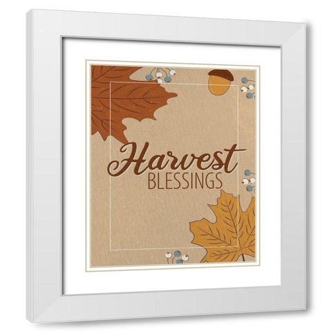 Gather the Harvest 3 White Modern Wood Framed Art Print with Double Matting by Allen, Kimberly
