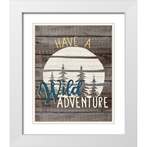 Wild Adventure 1 White Modern Wood Framed Art Print with Double Matting by Allen, Kimberly