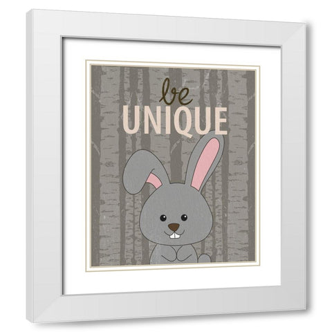 Be Unique White Modern Wood Framed Art Print with Double Matting by Allen, Kimberly