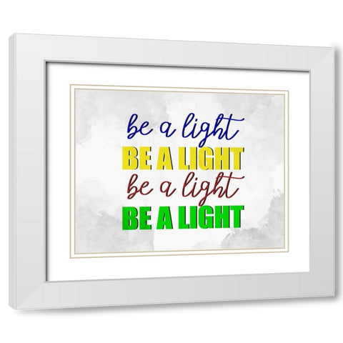 Be A White Modern Wood Framed Art Print with Double Matting by Allen, Kimberly