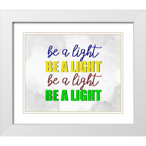 Be A White Modern Wood Framed Art Print with Double Matting by Allen, Kimberly