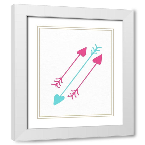 Always Follow Your Heart 2 White Modern Wood Framed Art Print with Double Matting by Allen, Kimberly