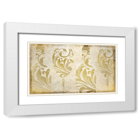 Golden Wine White Modern Wood Framed Art Print with Double Matting by Allen, Kimberly