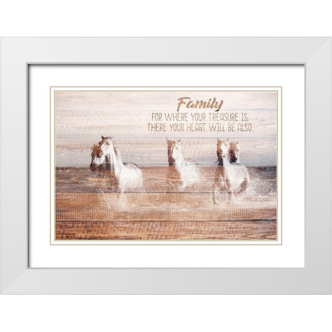 Your Heart White Modern Wood Framed Art Print with Double Matting by Allen, Kimberly