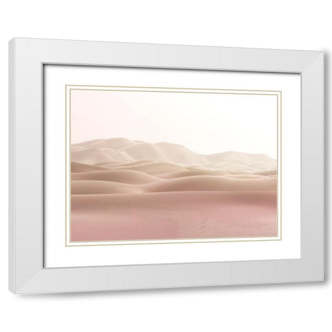 Desert Sands 2 White Modern Wood Framed Art Print with Double Matting by Allen, Kimberly