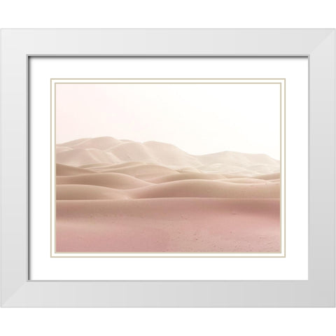 Desert Sands 2 White Modern Wood Framed Art Print with Double Matting by Allen, Kimberly