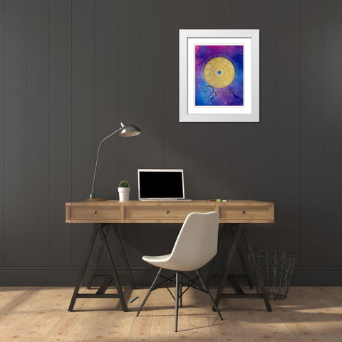 Dream Signs White Modern Wood Framed Art Print with Double Matting by Allen, Kimberly
