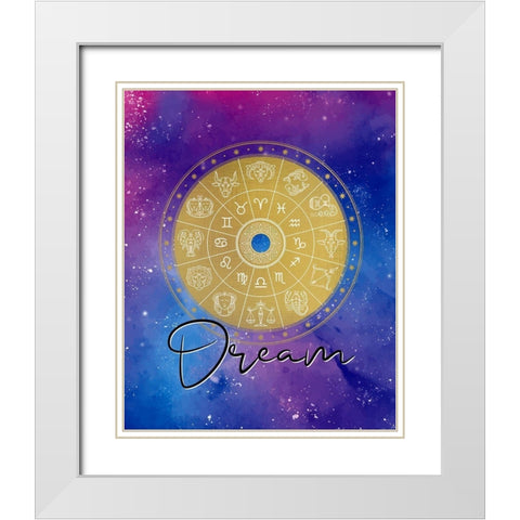 Dream Signs White Modern Wood Framed Art Print with Double Matting by Allen, Kimberly