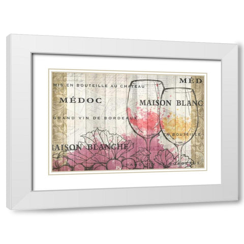 Bordeaux White Modern Wood Framed Art Print with Double Matting by Allen, Kimberly