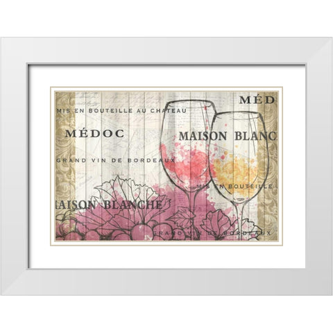 Bordeaux White Modern Wood Framed Art Print with Double Matting by Allen, Kimberly