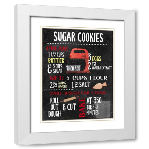 Sugar Cookies White Modern Wood Framed Art Print with Double Matting by Allen, Kimberly