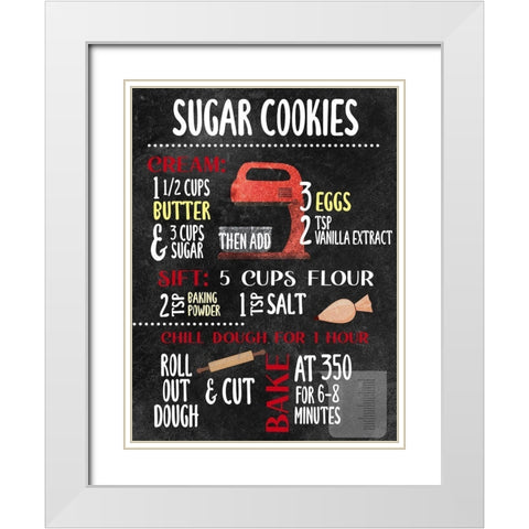 Sugar Cookies White Modern Wood Framed Art Print with Double Matting by Allen, Kimberly