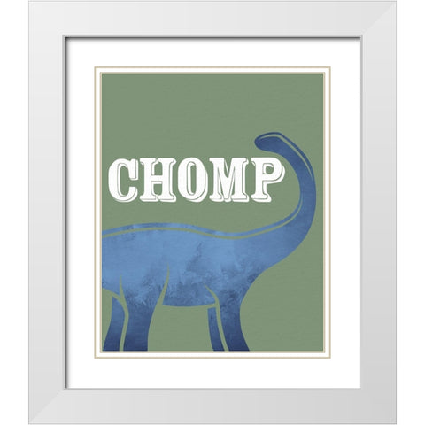 Stomp 3 White Modern Wood Framed Art Print with Double Matting by Allen, Kimberly