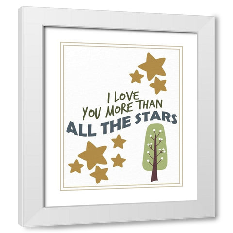 Woodland Playroom 1 White Modern Wood Framed Art Print with Double Matting by Allen, Kimberly