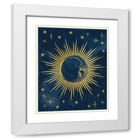 Moon No Words White Modern Wood Framed Art Print with Double Matting by Allen, Kimberly