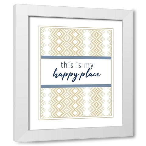 This Is V2 White Modern Wood Framed Art Print with Double Matting by Allen, Kimberly