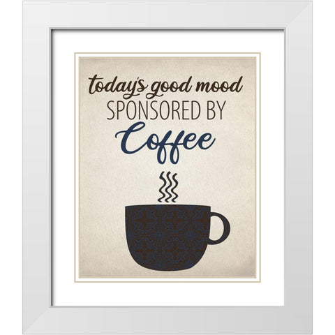 Good Mood White Modern Wood Framed Art Print with Double Matting by Allen, Kimberly