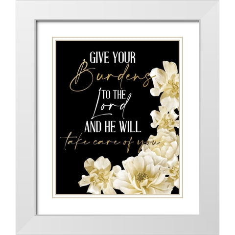 He Will Take Care 3 White Modern Wood Framed Art Print with Double Matting by Allen, Kimberly