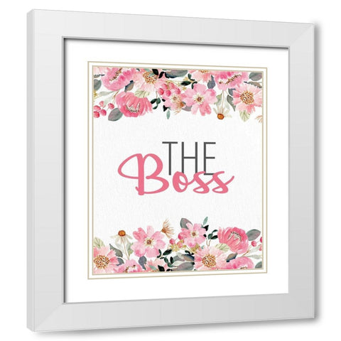 The Boss White Modern Wood Framed Art Print with Double Matting by Allen, Kimberly