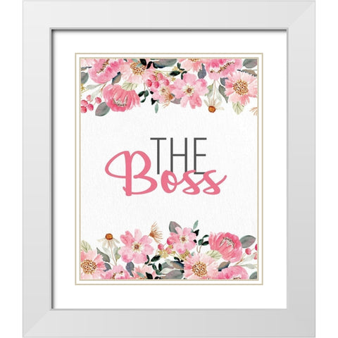 The Boss White Modern Wood Framed Art Print with Double Matting by Allen, Kimberly